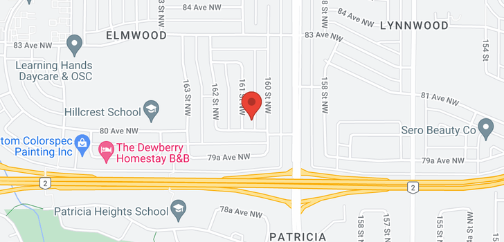 map of 8005 161 ST NW